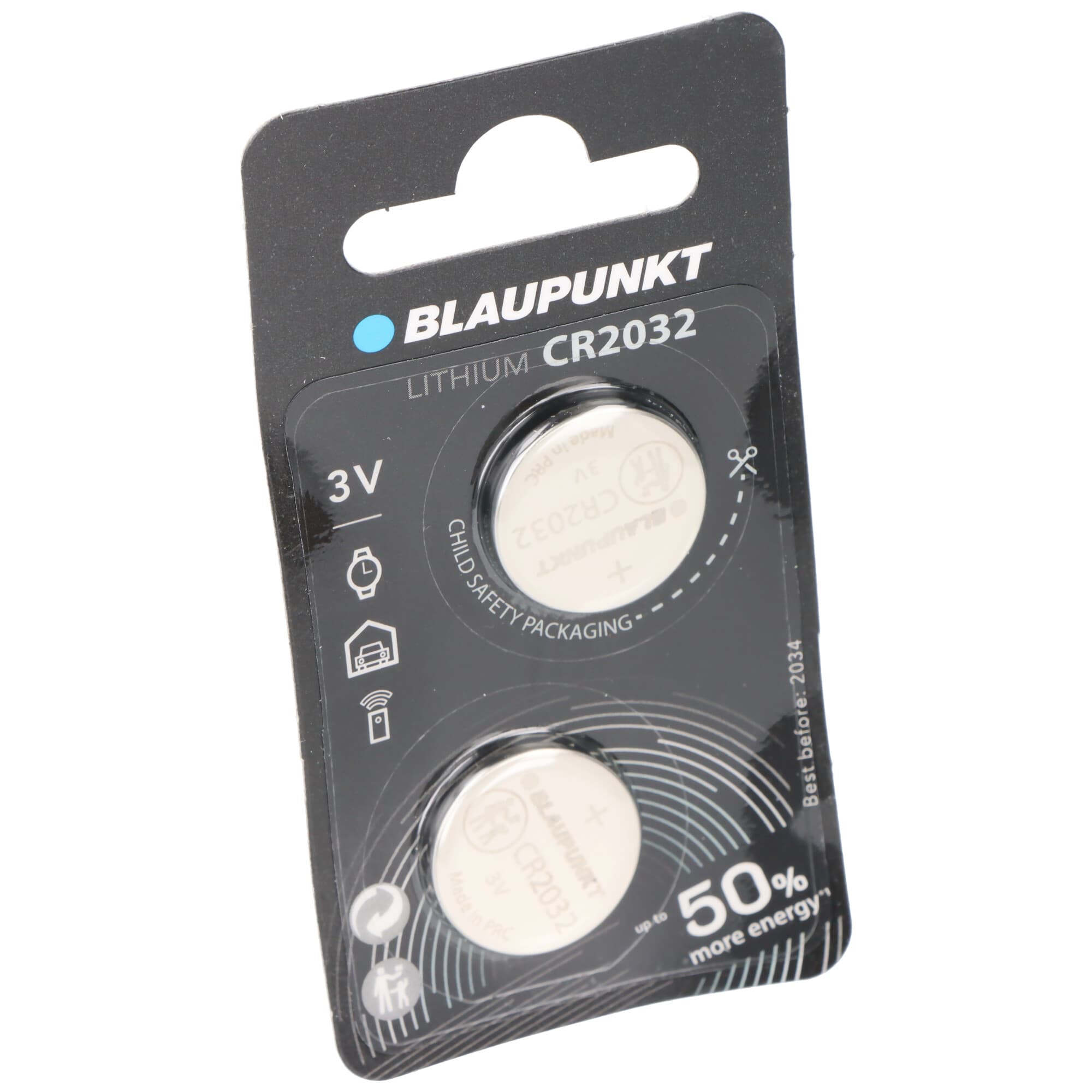 Piles au lithium Blaupunkt CR2032 3 V, lot de 2