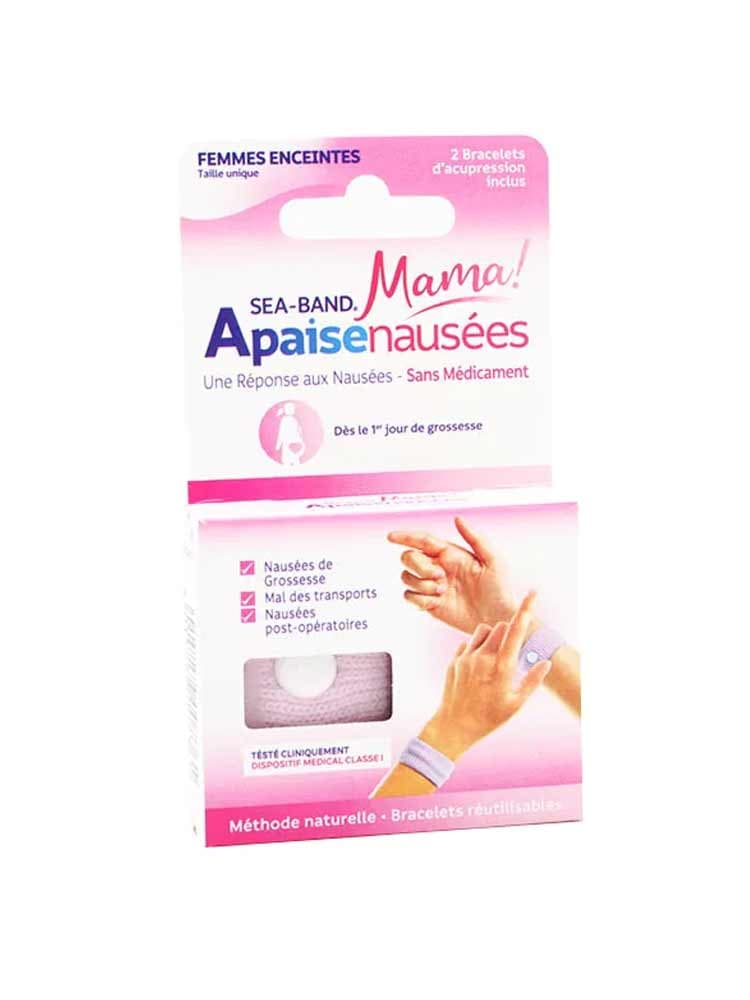 Sea Band Apaisenausées Femmes Enceintes Paire de Bracelets d'Acupression - Couleur : Rose