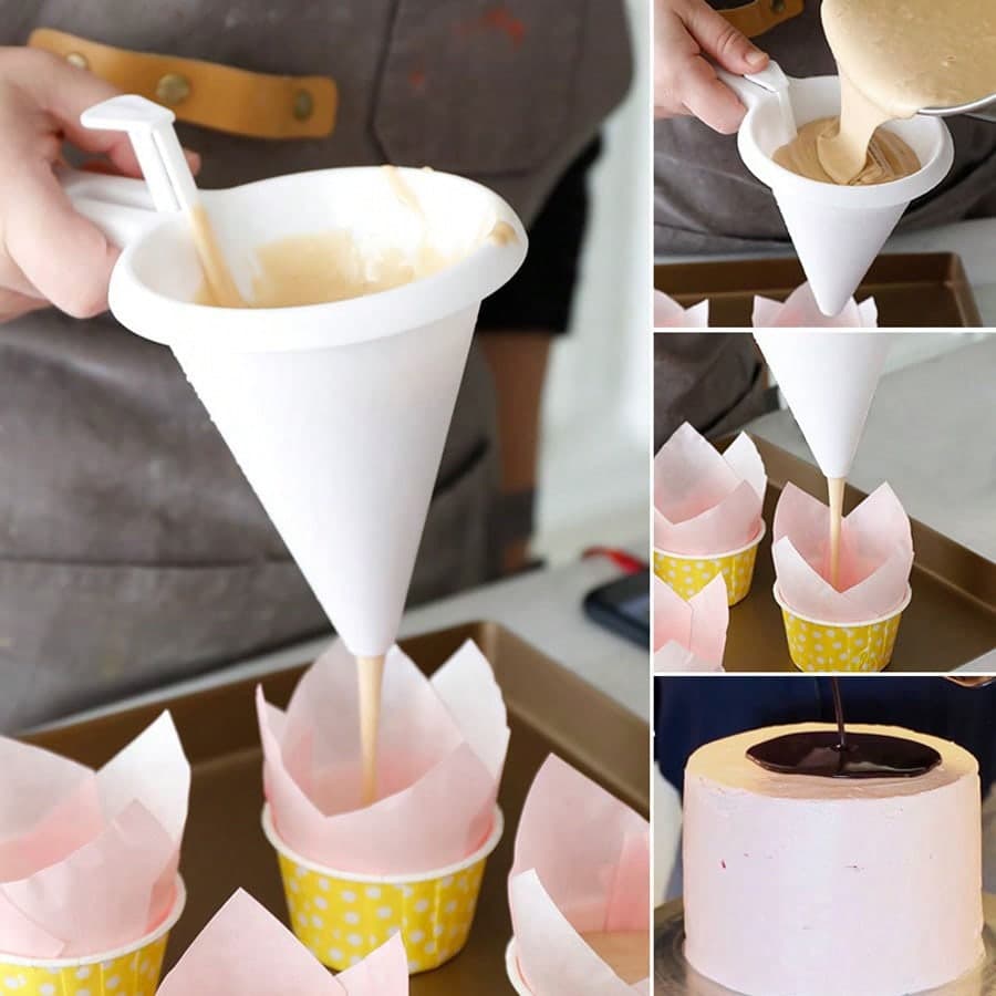 1 Pièce Entonnoir De Séparation De Crème, Pour Les Gadgets De Cuisine De Camping En Plein Air, Convient À La Crème, La Poudre De Sucre, Le