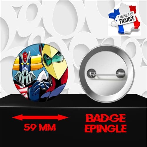 Badge à épingle 59 mm Manga Goldorak 202