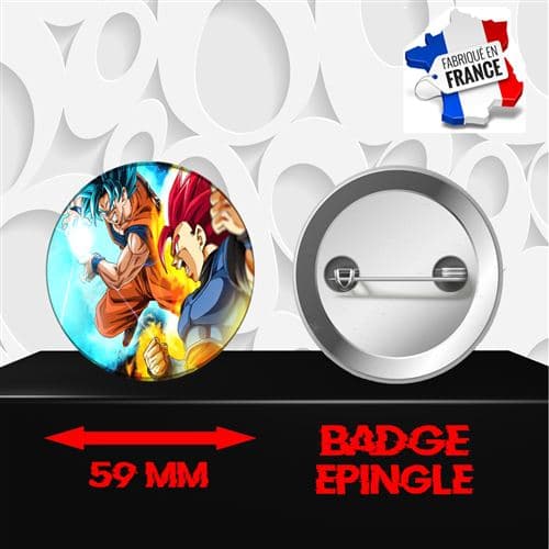 Badge à épingle 59 mm Manga Dragon Ball Z DBZ 187