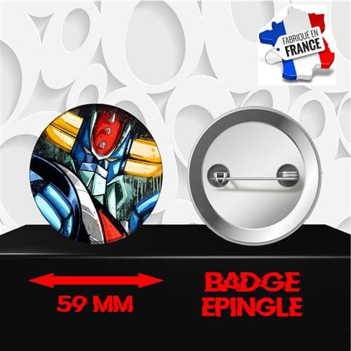 Badge à épingle 59 mm Manga Goldorak 204