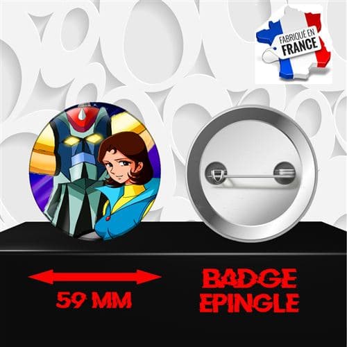 Badge à épingle 59 mm Manga Goldorak 199