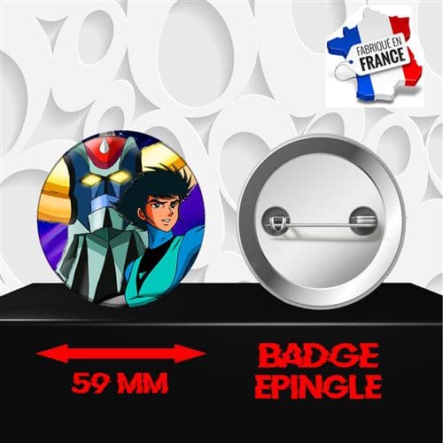 Badge à épingle 59 mm Manga Goldorak 198