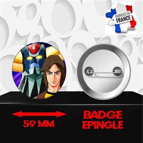 Badge à épingle 59 mm Manga Goldorak 196