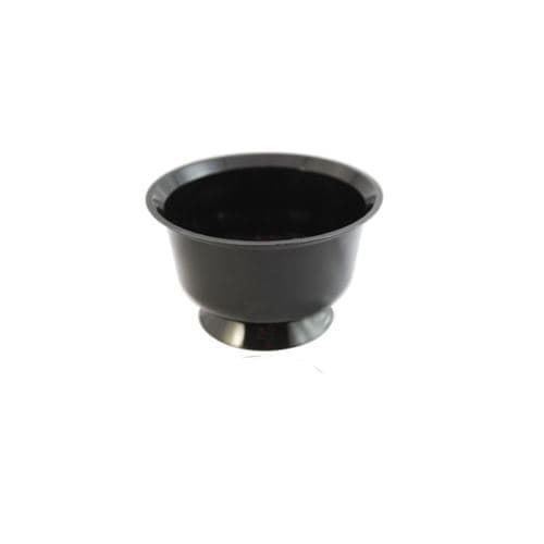 25 coupes à dessert réutilisables 9.5cm noir - aluplast cp125black